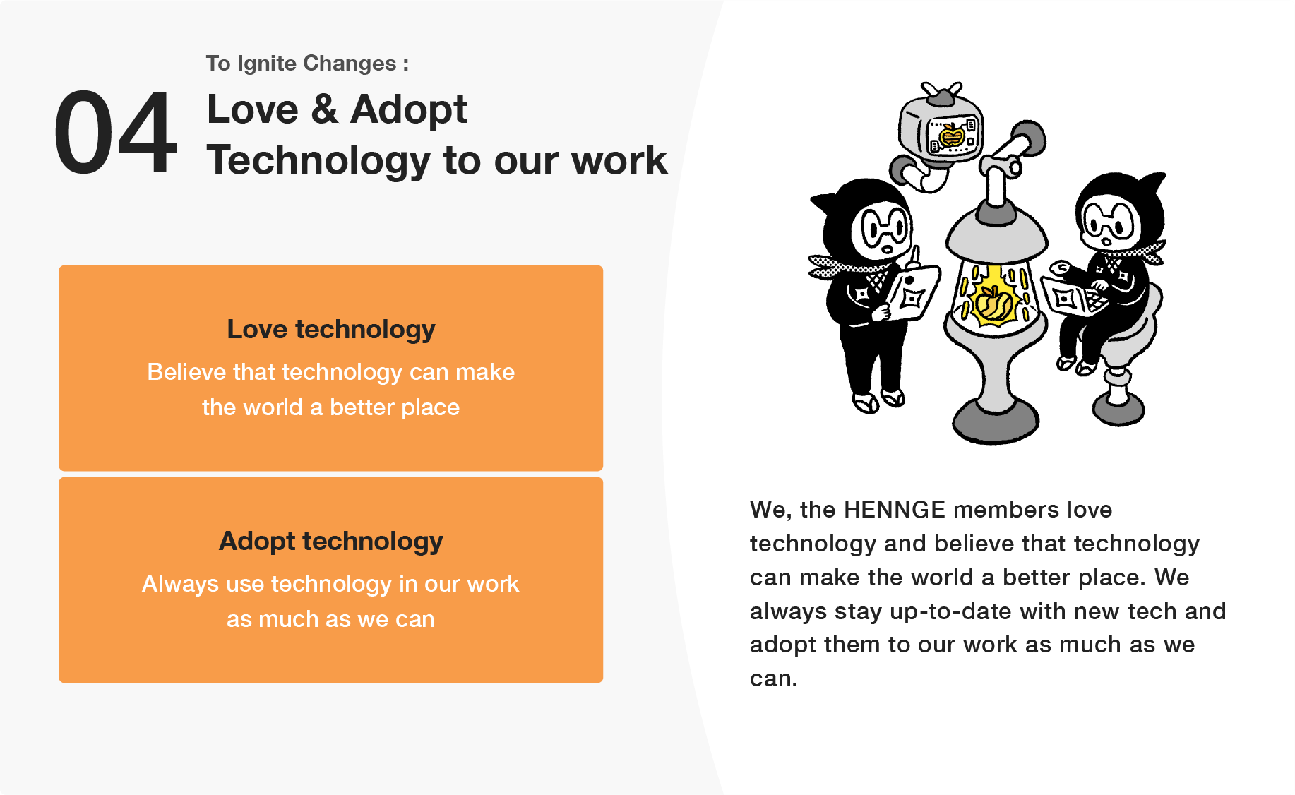 04 LOVE & ADOPT TECHNOLOGY TO OUR WORK