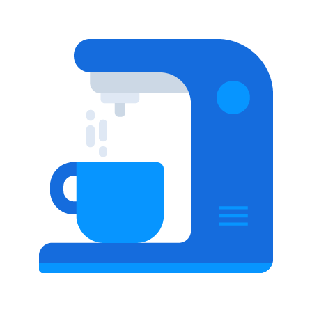 An icon representing a coffee machine.